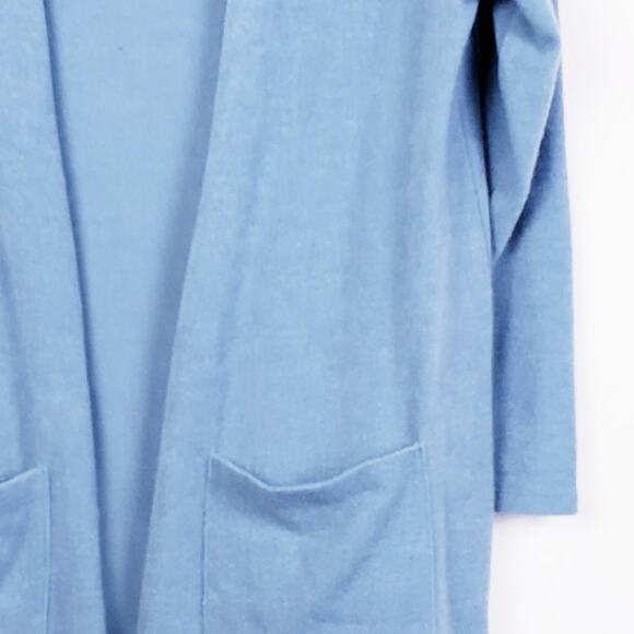 LuLaRoe - Teal Sarah Sweater Duster Cardigans Size Medium - Picture 3 of 7